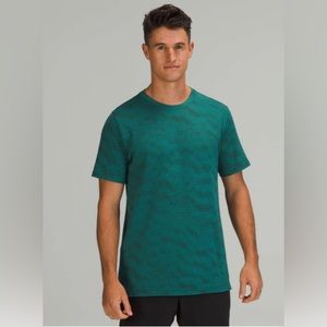 Lululemon Metal Vent Breathe Short Sleeve Shirt Teal Lagoon / Rainforest Green